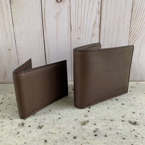 NWT COACH COMPACT ID WALLET IN SPORT CALF LEATHER - Picture 6 of 6